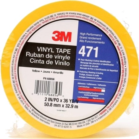 3M 471G50iw Pvc-Tape Gul (L X B) 33 M X 50 Mm 1 Stk.