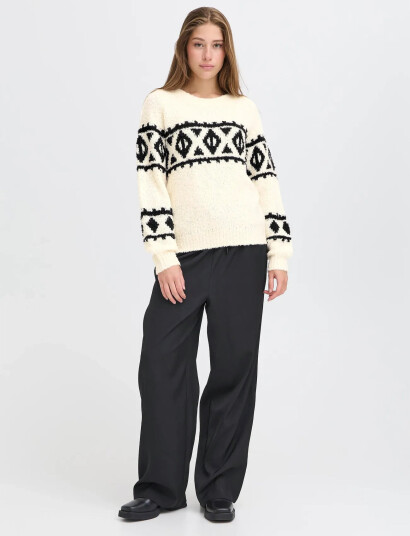 ICHI Ihcarani Ls - Cream - M