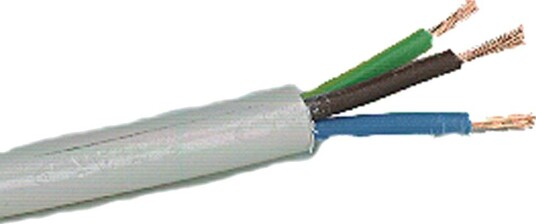 Nexans Tilkoblingskabel Rkk 1 m, Hvit 3G 2,5 mm²