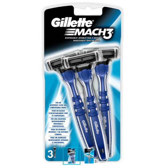 Gillette Mach3 Engangsskraper 3 pcs.