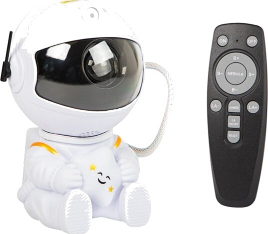 Blow Astronaut LED Prosjektor Nattlampe Hvit Blow Astronaut LED Prosjektor Nattlampe Hvit