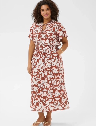 Kaffe Curve Kcevia Skirt Brown 48 Kaffe Curve Kcevia Skirt Brown 48