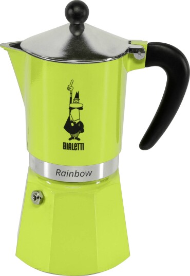 Bialetti Rainbow Perkolator 6 kopper Grønn