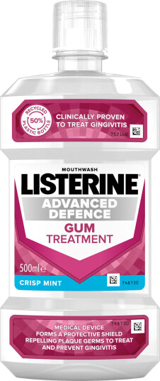 Listerine Munnvann Advanced Defense Gum Treatment 500 ml. Listerine Munnvann Advanced Defense Gum Treatment 500 ml.