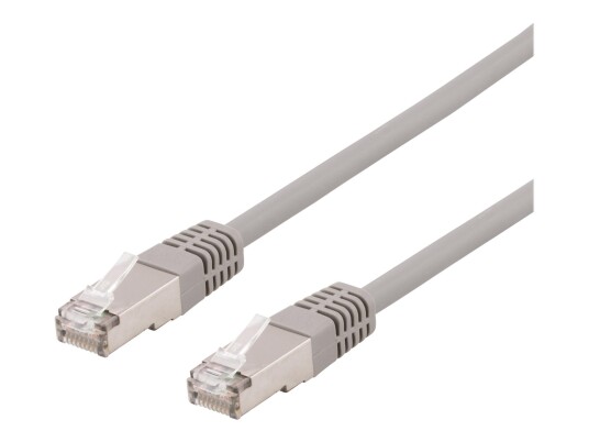 Deltaco S/FTP Cat6 Koblingskabel 7 m Halogenfri Grå
