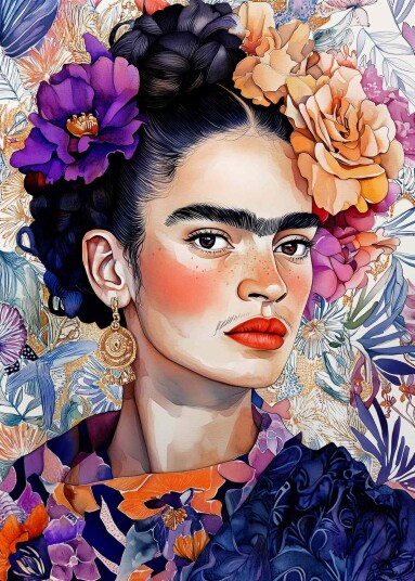 Plakat Frida Kahlo kunstverk