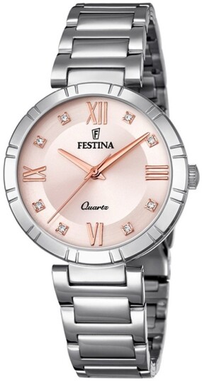 Festina Dameklokke F16936 C Mademoiselle Rosegullfarget/Stål Ø32 mm