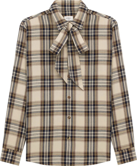 Saint Laurent Dame Bluser & Skjorter Beige M, Saint Laurent Dame Bluser & Skjorter Beige M,