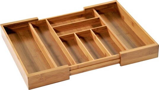 Kesper - Bestikkskuff justerbar 57x45x5 cm bambus
