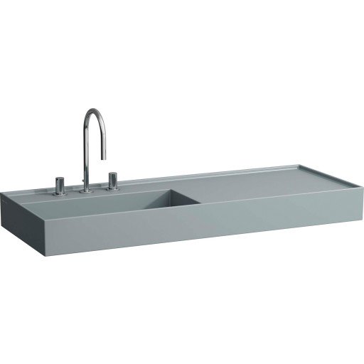 Kartell Laufen servant, 120x46 cm, venstre, matt grafitt