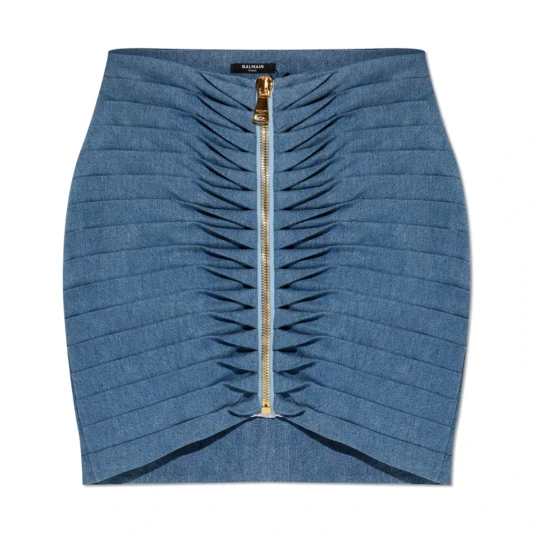 Balmain Dame Skjørt Blå 2XS,