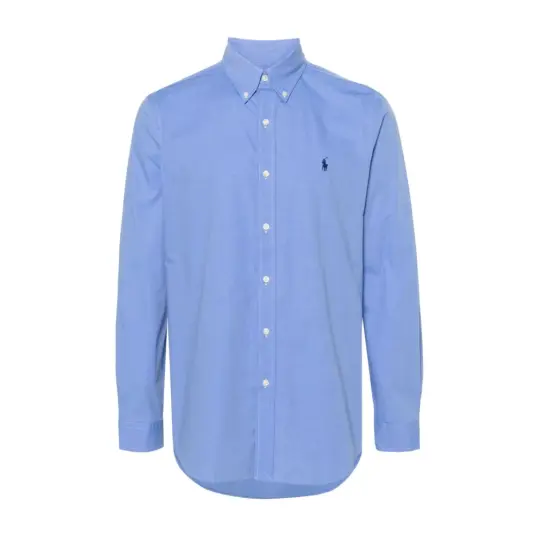 Polo Ralph Lauren Custom Fit Stretch Poplin Shirt - Blue - S