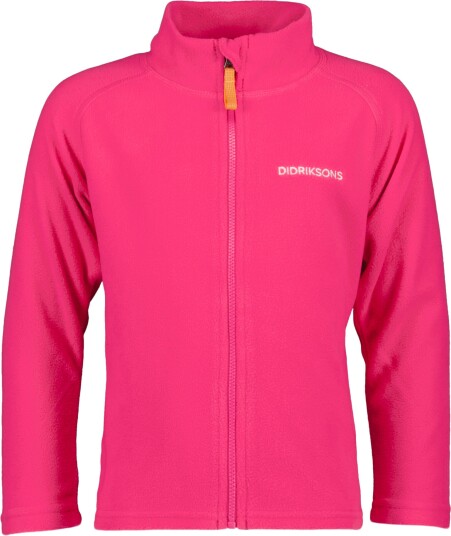 Didriksons Kids' Monte Full Zip 10 120, True Pink