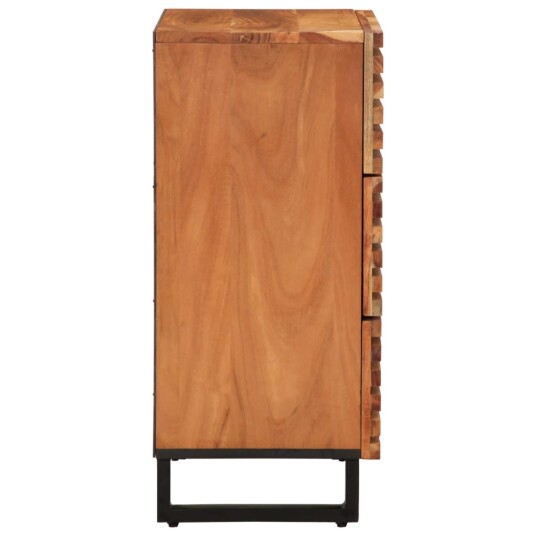 Skjenker 2 stk 60x34x75 cm heltre akasie