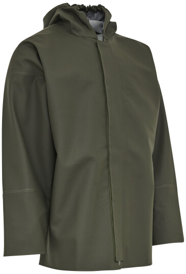 Elka Regnjakke kraftig PVC 179806 oliven Str. 2XL