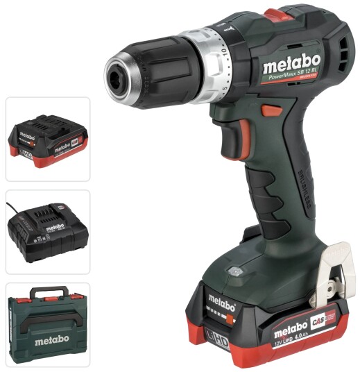 Metabo Borskrutrekker PowerMaxx Sb 12 Bl Med 2X 4,0 ah Batterier