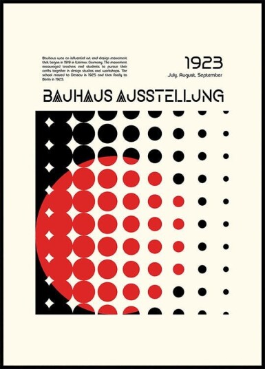 Bauhaus Ausstellung Plakat Plakat / 40x50cm