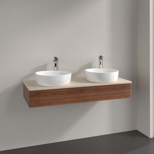 Villeroy & Boch  Antao Servantskap med 1 skuff 120x50x19 cm u/lys Valnøtt/Crème