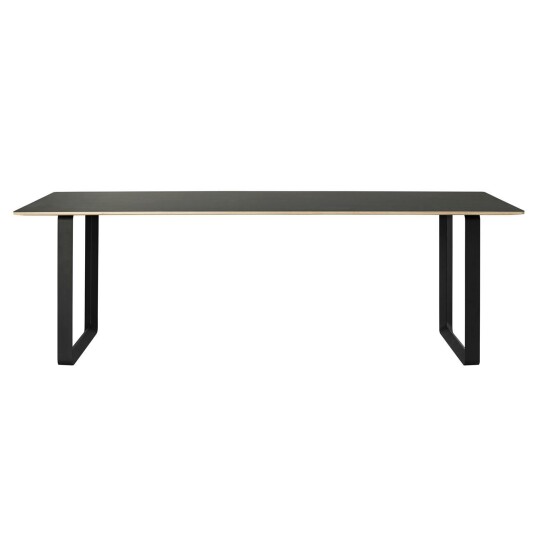 Muuto 70/70 Bord 85x170 cm Linoleum Sort / black