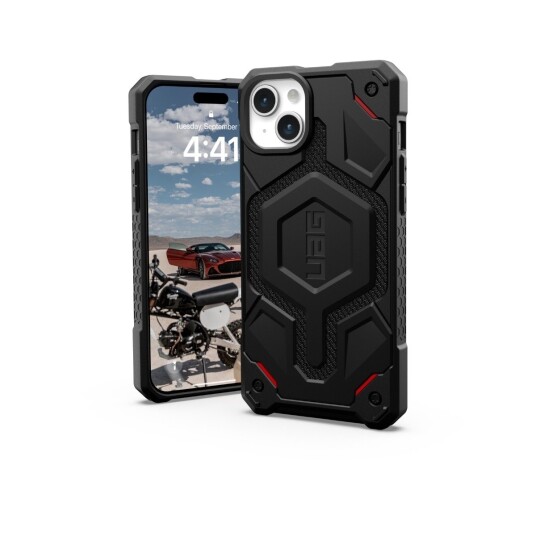 UAG Monarch Pro Kevlar Mobildeksel for iPhone 15 Plus med MagSafe Svart