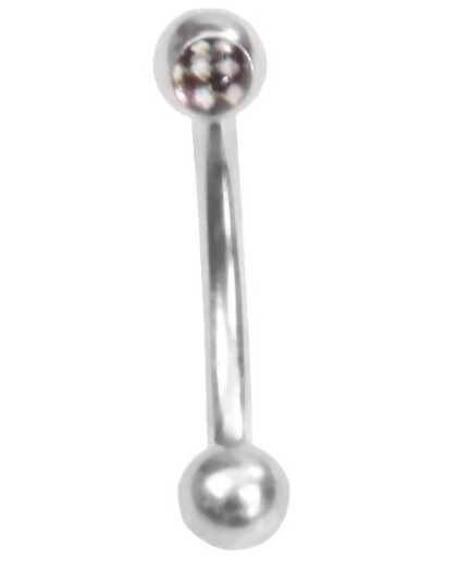 Utgått Øyenbrynspiercing med Sjakkmønster 1.2 x 8 mm