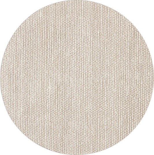 Runde tepper Avafors Wool Bubble beige Størrelse: Ø 160 cm