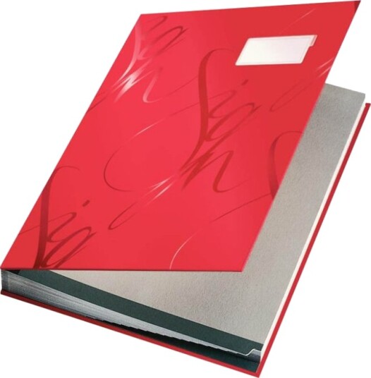 Leitz Signaturbok 18 Deler For A4 210 X 297 Mm Med Fliker Rød Leitz Signaturbok 18 Deler For A4 210 X 297 Mm Med Fliker Rød