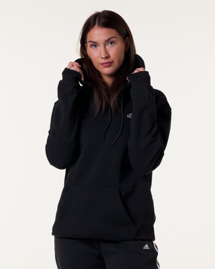 Adidas Staduim Fleece Badge of Sport Hoodie Black XL