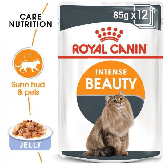 Royal Canin Våtfôr for Katt med Hår og Hudpleie i Gelé - 12 x 85 g