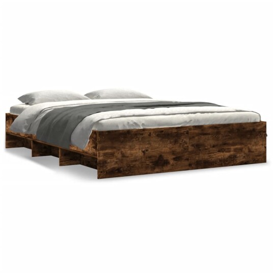  Sengeramme røkt eik 160x200 cm konstruert tre 8721102856471