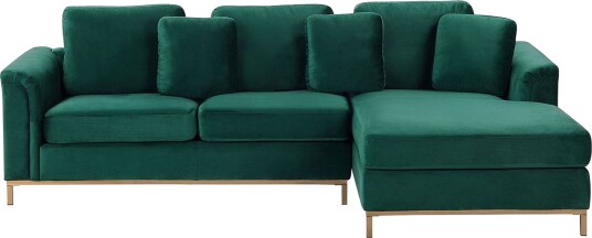 Hjørnesofa 4 seter Oslo venstrevendt Mørkegrønn