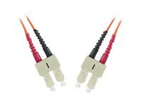 MicroConnect 2 m SC/UPC Fiberoptisk Nettverkskabel Gul Enkeltmodus
