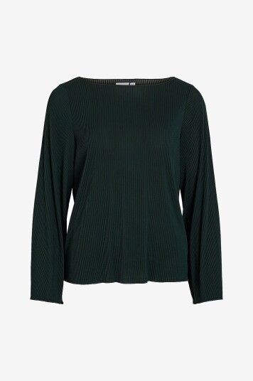 Vila Topp vuLupia Boatneck L/S Top Grønn