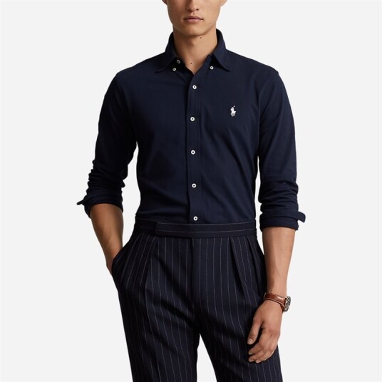 Ralph Lauren Featherweight Mesh Shirt - Aviator Navy Ralph Lauren Featherweight Mesh Shirt - Aviator Navy