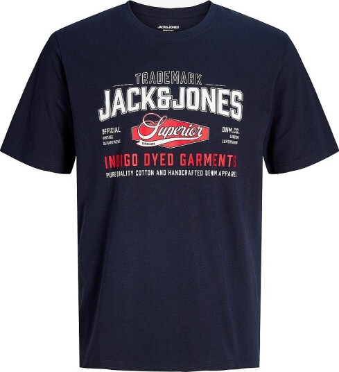 Jack & Jones Junior   T skjorte Jjelogo Tee Ss O Neck 2 Col Aw26 Sn   Blå