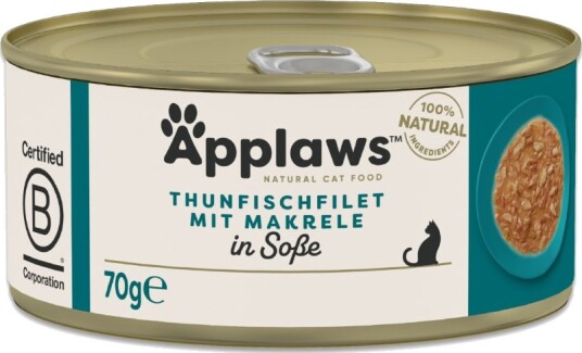 Applaws Cat In Gravy Våtfôr Til Katt Tunfisk Og Makrell 48 X 70 G