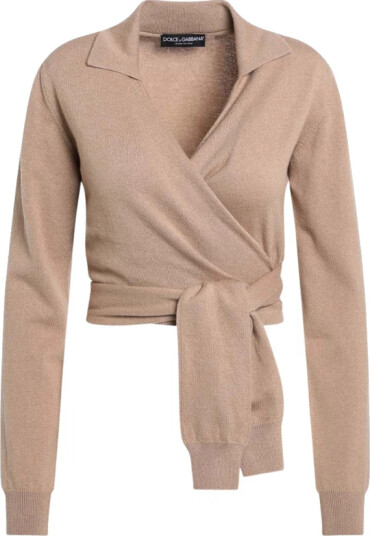 Dolce & Gabbana Dame Strikkevarer Beige M,