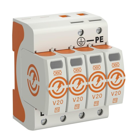 Obo Bettermann 5095164 Overspenningsvern for anlegg uten askebeskyttelse 4 ledere Stikkontakter & kabler
