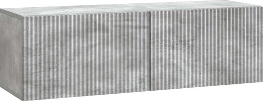  Vegghengt TV skap Betonggrå 98 x 31 x 30 cm Konstruert tre