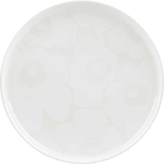 Marimekko Unikko tallerken Ø 25 White Marimekko Unikko tallerken Ø 25 White