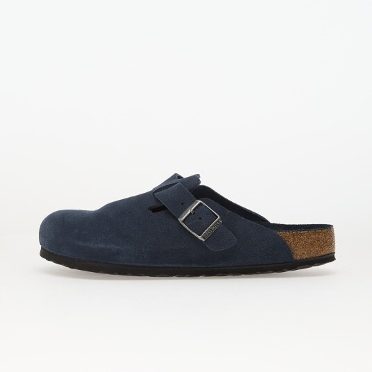 Birkenstock Joggesko Boston Soft Footbed Suede Leather New Navy Tonal FB EUR 43
