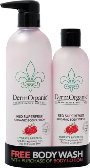 DermOrganic Bath & Body Duo Pack Red Superfruits