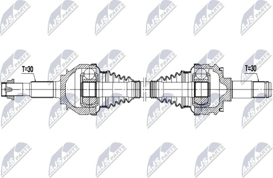 NTY NPW TY 218 Drivaksel