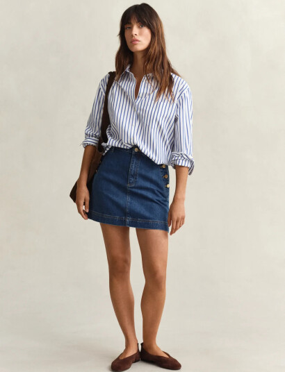GANT Denim Nautical Mini Skirt   Blue   42