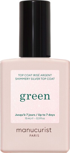 Manucurist Green Essentials Top Coat Shimmery Silver