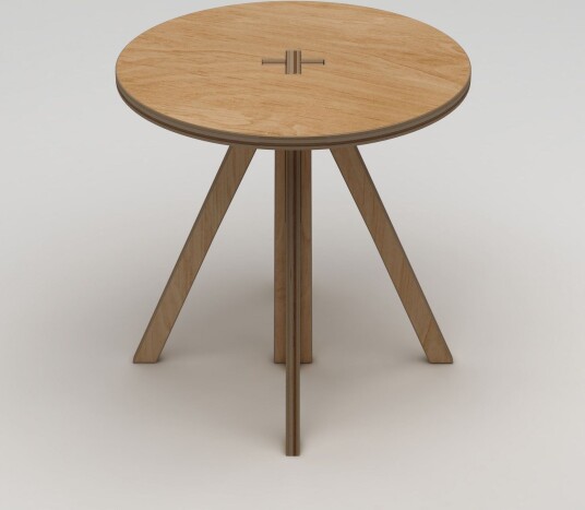 Vimora Spisebord 75 cm - Naturlig tre