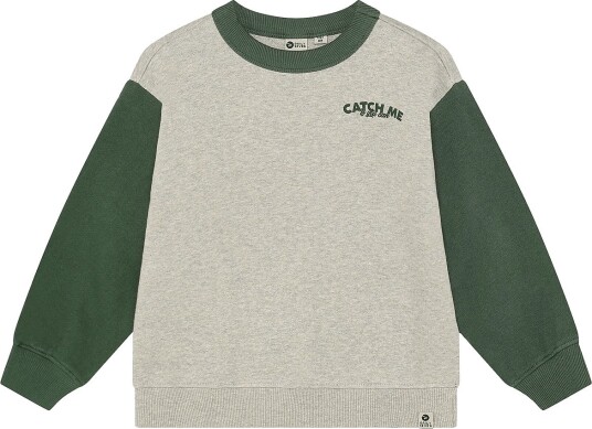 Daily 7 Oversized Sweater Print Grey 110