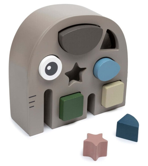 Smallstuff Wooden Elephant Sorter Nature Smallstuff Wooden Elephant Sorter Nature