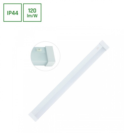 Aquatica 15W LED armatur   230V IP44 60cm firkantet til badet eller kjøkkenet   Dimbar : Ikke dimbar Kulør : Kald