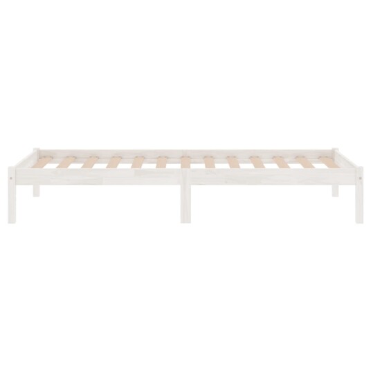 vidaXL Sengeramme hvit heltre 75x190 cm 2FT6 Small Single